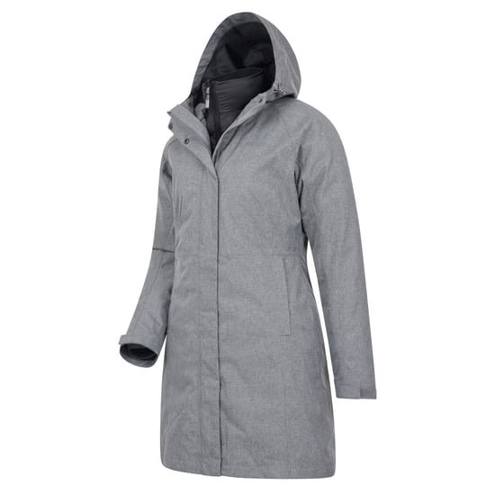 Mountain Warehouse Womens/Ladies Alaskan Long 3 in 1 Jacket (Dark Grey)