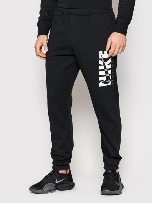 Nike Herren Fleece-Kapuzenpullover-Trainingsanzug in Schwarz - Image 3