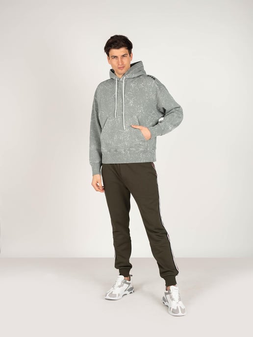 MSGM Sweatshirt Tie-Dye Herren Grau - Image 2