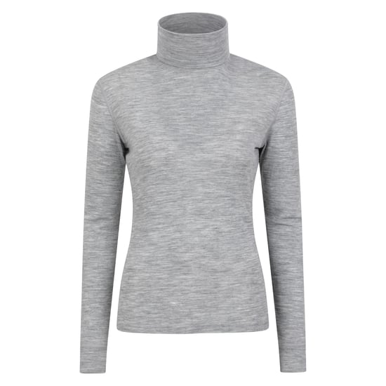 Mountain Warehouse Damen/Damen Merinowolle Rollkragen-Basisschicht Top (Hellgrau) - Image 1