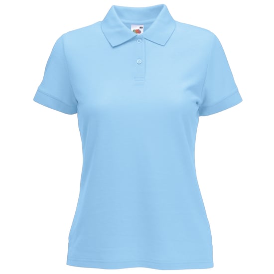 Fruit Of The Loom Womens Lady-Fit 65/35 Kurzarm-Poloshirt (Himmelblau) - Image 1