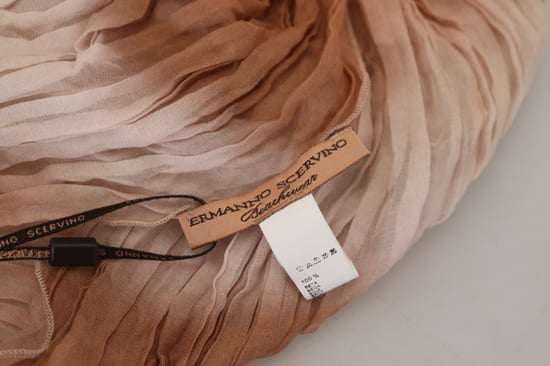 Ermanno Scervino Mehrfarbiger Seidentuch-Wickelschal Damen-Schal - Image 3