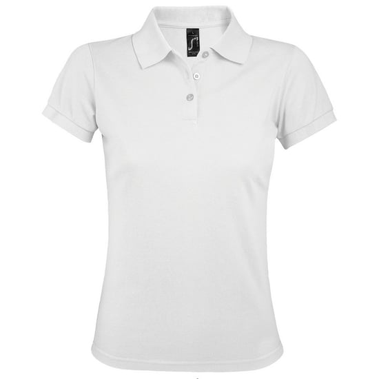 SOLs Womens/Ladies Prime Pique Polo Shirt (White)