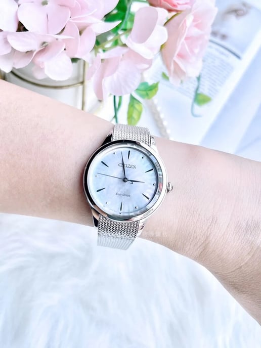 Citizen L Serie Damen Silberne Uhr EM1150-86D - Image 3