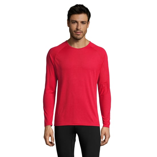 SOLS Herren Sportliches Langarm-Leistungs-T-Shirt (Rot) - Image 5