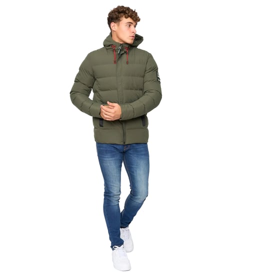 Crosshatch - "Kampleys" Steppjacke für Herren (Oliv) - Image 4