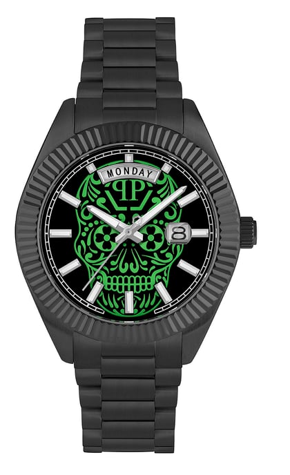 Philipp Plein Date Superlative Gent Herren Armbanduhr Schwarz PWPNA0724 - Image 1