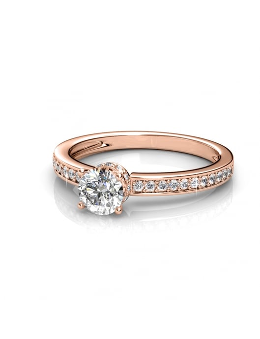 Elise Ring - Roségold und Kristall - Image 3