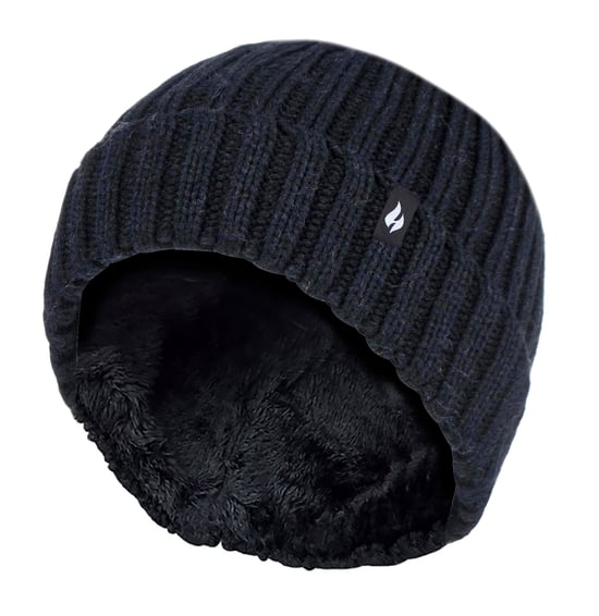 Wärmehalter - Wintermützen- und Handschuhset für Mädchen aus geripptem Material - Image 1