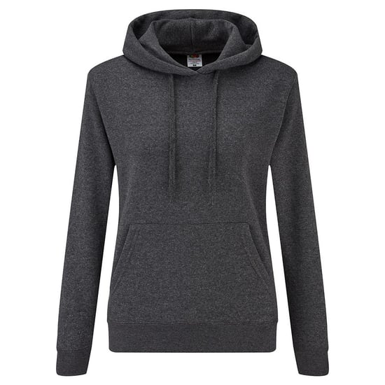 Fruit of the Loom - "Classic" Sweatshirt mit Kapuze für Damen (Dunkel meliert) - Image 1