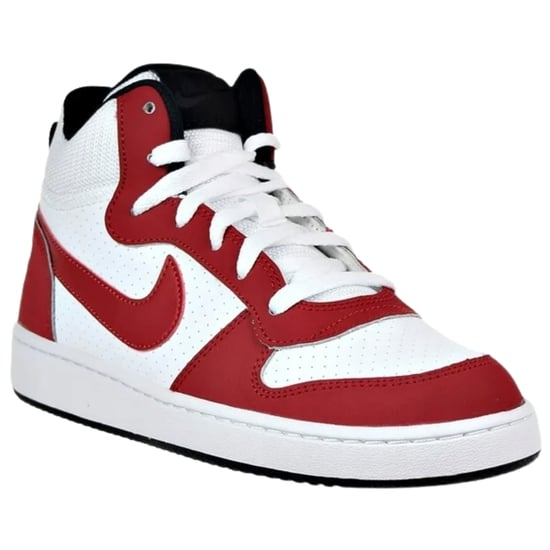 Rote Nike Court Borough Mid Top-Trainer - Image 2