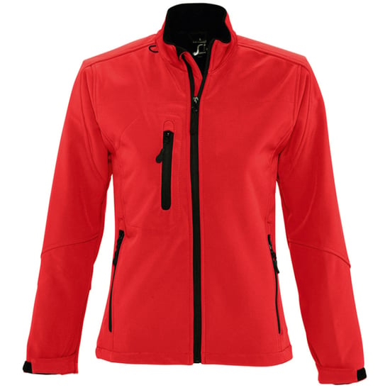 SOLS Womens/Ladies Roxy Soft Shell Jacket (atmungsaktiv, winddicht und wasserabweisend) (Rot) - Image 1