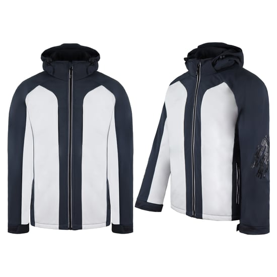 Dickies Flex Mens White/Grey Softshell Jacke - Image 3