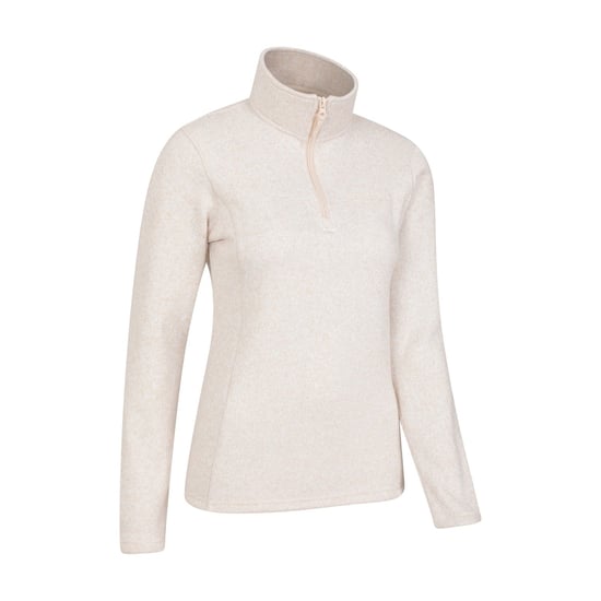 Mountain Warehouse Damen/Damen Idris Half Zip Fleece Top (Beige) - Image 4