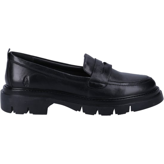 Hush Puppies Reece Leder Damen Schwarz Loafers - Image 4