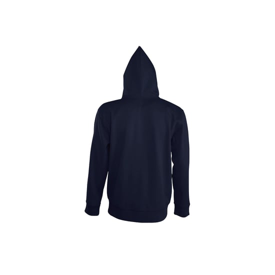SOLS Mens Seven Full Zip Hooded Sweatshirt / Hoodie (French Navy) - Image 2