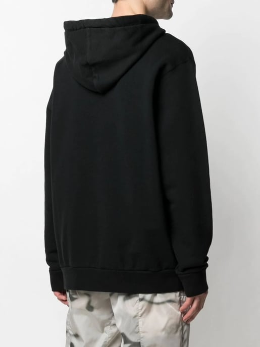 Palm Angels London Lila Sprühlogo Hoodie Schwarz - Image 2