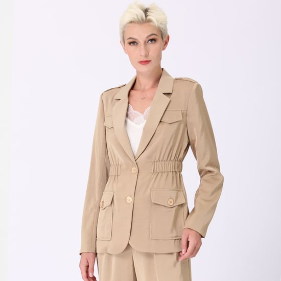 Safari-Blazer mit geraffter Taille - Image 1