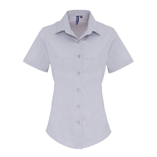 Premier - Bluse für Damen kurzärmlig (Silber) - Image 1