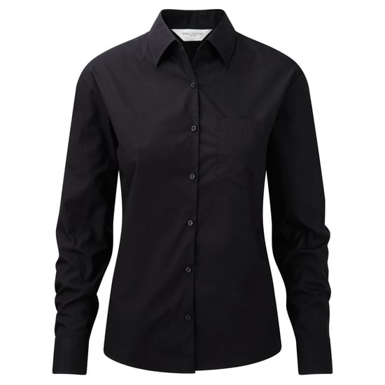 Russell Collection - Formelles Hemd Pflegeleicht für Damen Langärmlig (Schwarz) - Image 1