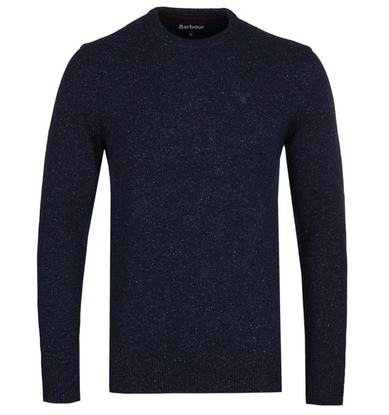 Barbour Tisbury Rundhalsstrickpullover - Marineblau - Image 1