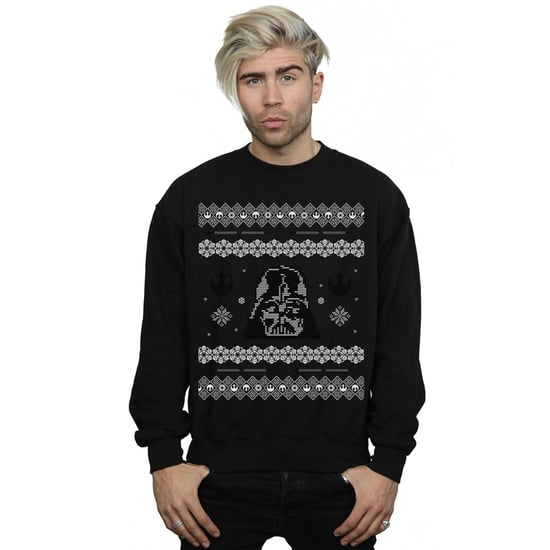 Star Wars Mens Christmas Darth Vader Fair Isle Sweatshirt (Noir) - Image 2