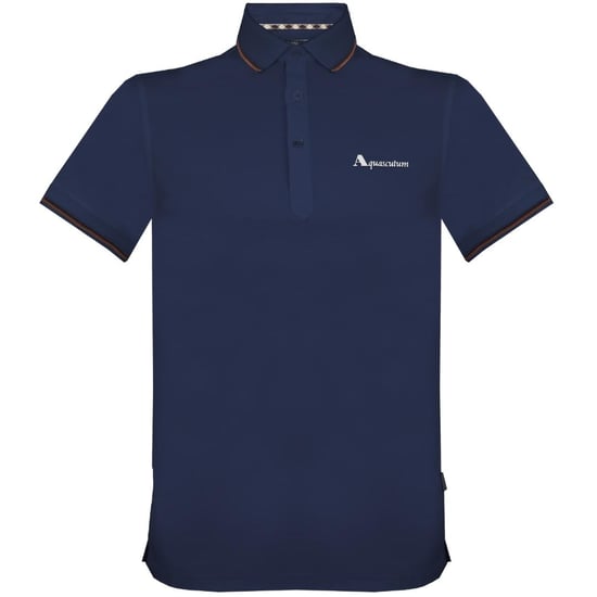 Aquascutum Markenlogo Navy Poloshirt - Image 1