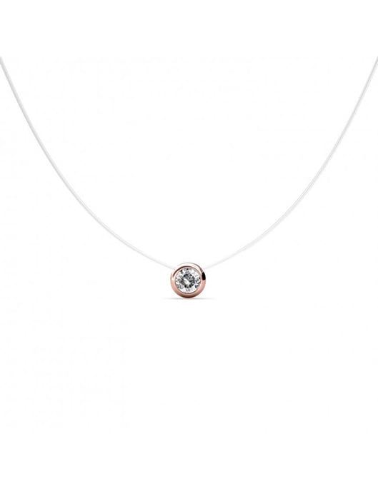 Mond-Halskette - Rose Gold und Kristall - Image 1