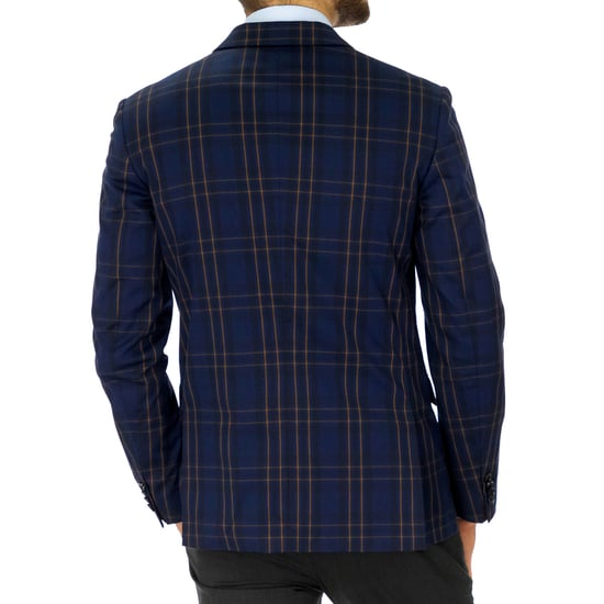 Calvin Klein Männer Tartan Blazer Blau - Image 3