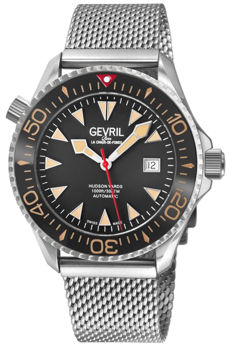 Gevril Herrenuhr Hudson Yards Schweizer Automatik Braun - Image 1