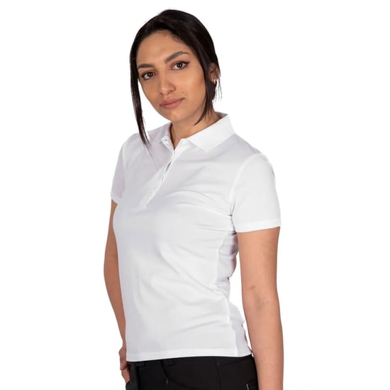 Island Green - "Classic" Poloshirt für Damen - Emblem (Weiß) - Image 3