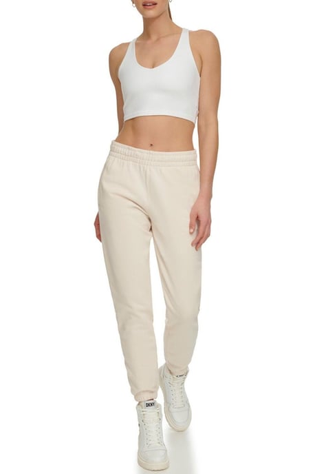 Rhinestone Layered Outline Logo Jogger Stone