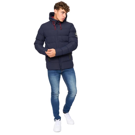 Crosshatch - "Kampleys" Steppjacke für Herren (Marineblau) - Image 4