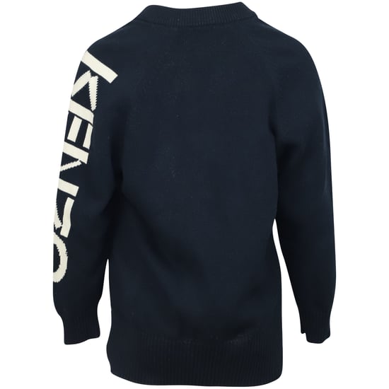 Kenzo Strickjacke mit Reißverschluss in Marineblau aus Baumwolle - Image 4