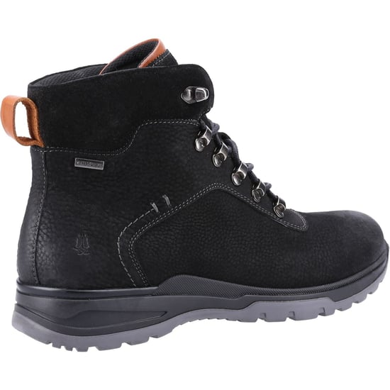 Hush Puppies Paul Leder Herren Schwarz Nubuk Stiefel - Image 2