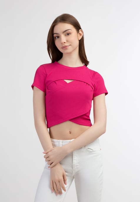 Mymo T-Shirt Damen Rosa - Image 3