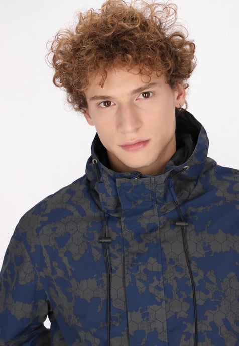 Mo Anorak Herren Dunkelgrau Marine Camouflage - Image 5