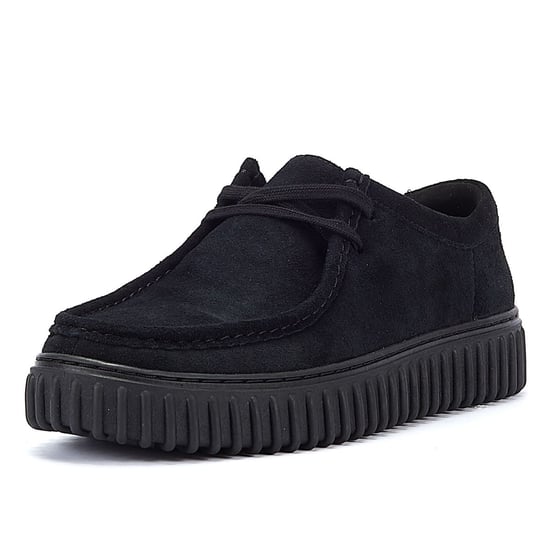 Clarks Originals Torhill Männer Schwarz Wildleder Schuhe - Image 3