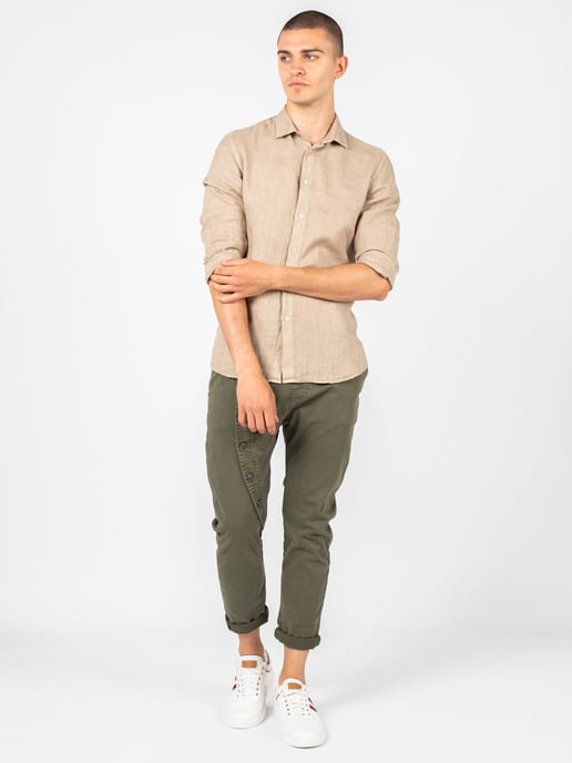 Xagon Man Hemd Lino Herren beige - Image 3