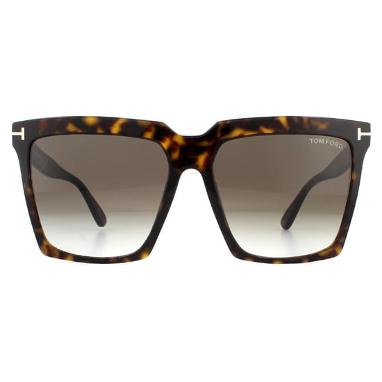 Tom Ford Sonnenbrille Sabrina 02 FT0764 52K Dunkle Havanna Roviex Braun Gradient - Image 1