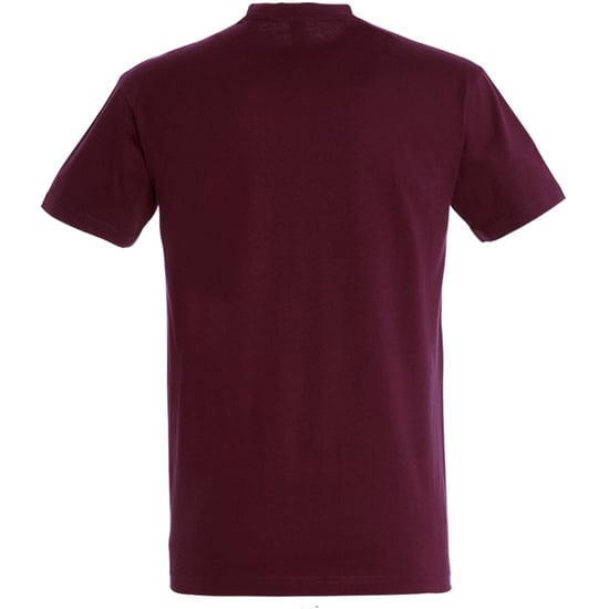 SOLS Mens Imperial Heavyweight Short Sleeve T-Shirt (Burgund) - Image 2