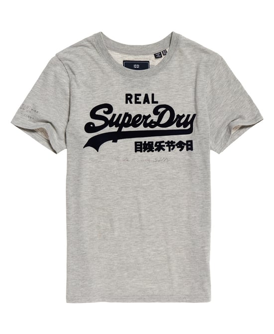 SUPERDRY Vintage Logo Flock Script T-Shirt