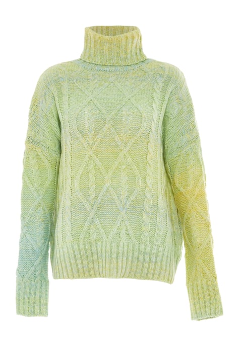Mymo Rollkragenpullover Damen LIMETTE MINZE - Image 1