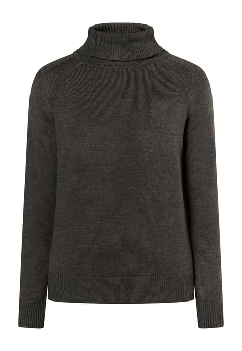 Mo Rollkragenpullover Herren Dunkelgrau Melange - Image 1