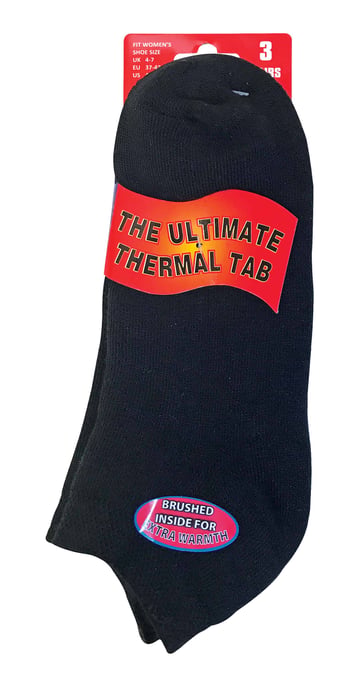 3 Paar Damen gepolstert farbigen Low Cut Ankle Thermal Trainer Socken - Image 2