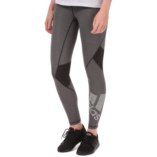 Women's adidas Alphaskin Badge Of Sport Leggings in Black Marl