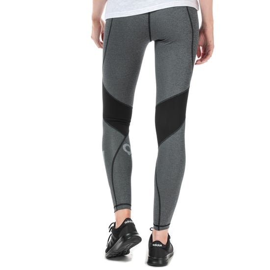 Women's adidas Alphaskin Badge Of Sport Leggings in Black Marl