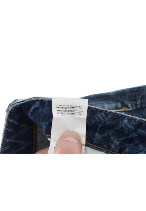 Cavalli Damen Blaue Washed Torn Baumwoll Straight Fit Jeans - Image 5
