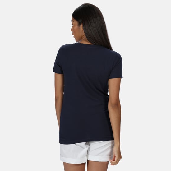 Regatta Damen T-Shirt Filandra IV mit Grafik-Druck, kurzärmlig (Marineblau/Maritim) - Image 3