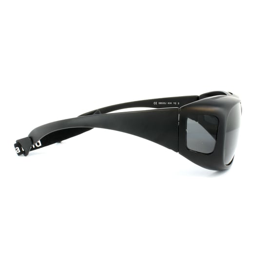 Polaroid Suncovers Wrap Unisex Black Grey Polarized Sunglasses